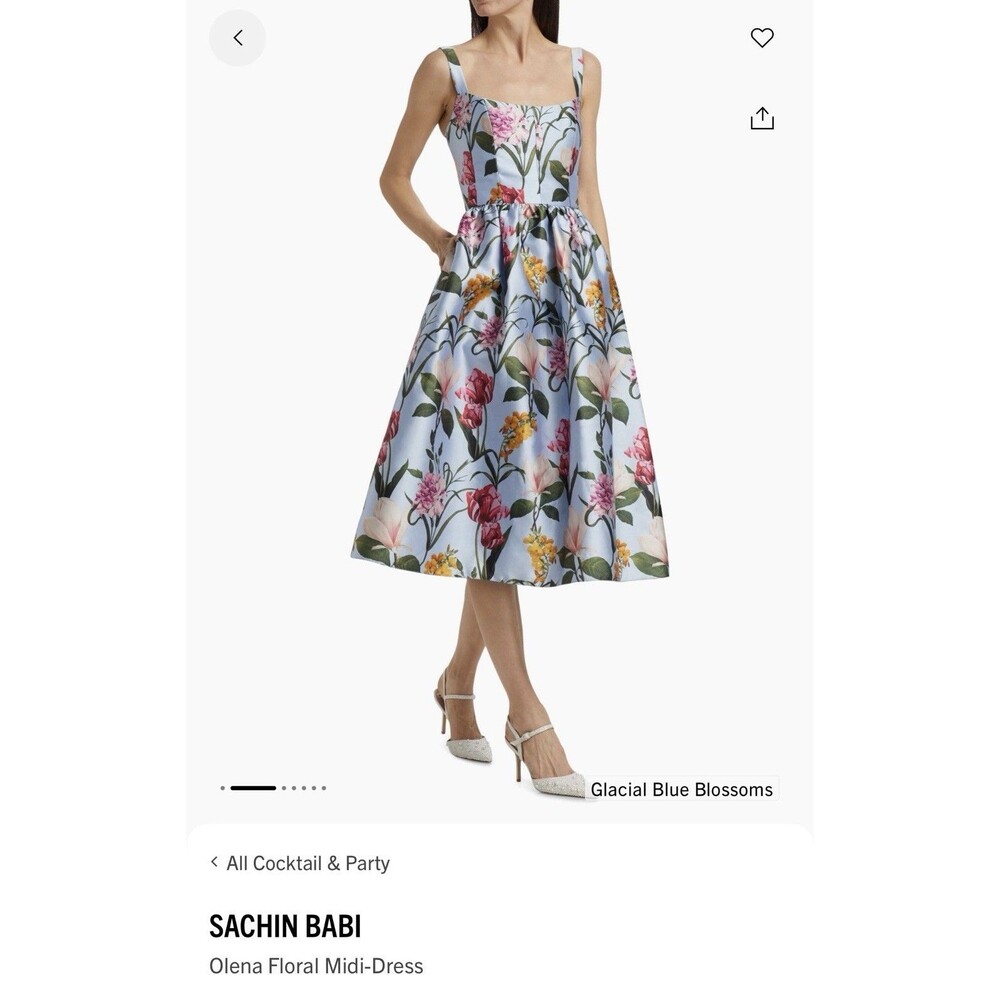 Sachin & Babi Women’s Olena Floral Midi Dress Size 2